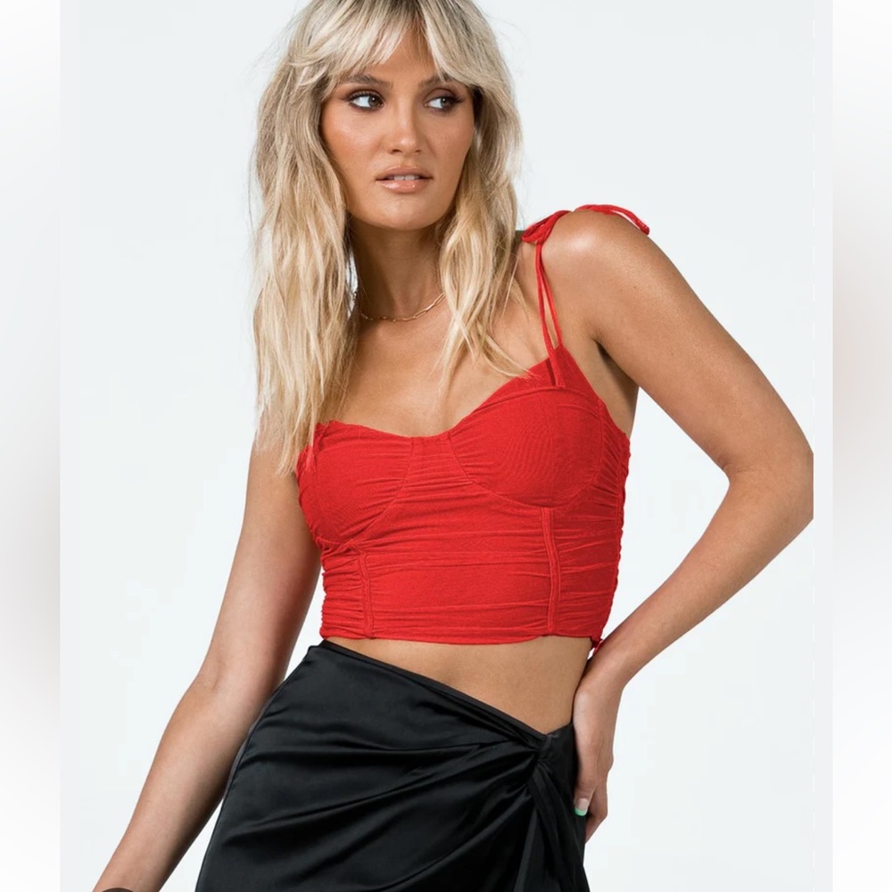 Princess Polly Stephano Top in red | size 4/small